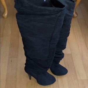 EUC Michael Antonio  thigh high healed boots